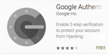 App card for the Google Authenticator application