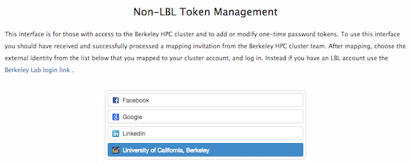 Non-LBL Token Management page