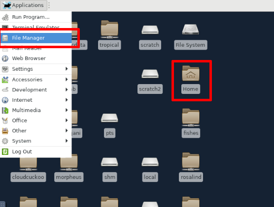 Screenshot: OOD Desktop - Files